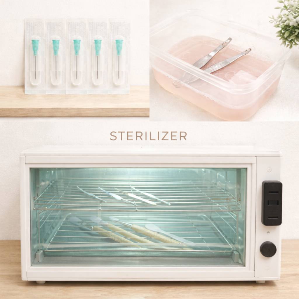 ความสะอาดอุปกรณ์กดสิว